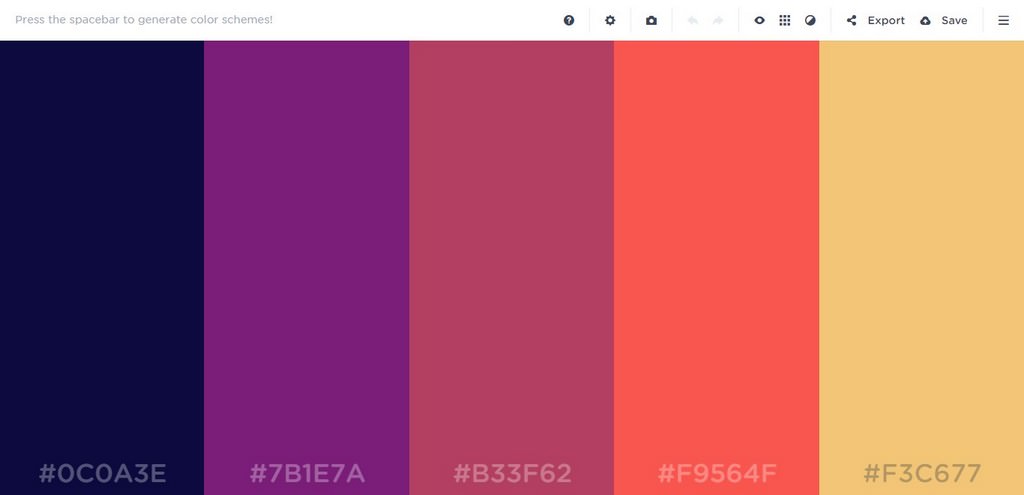 2017 Best Website Color Palettes