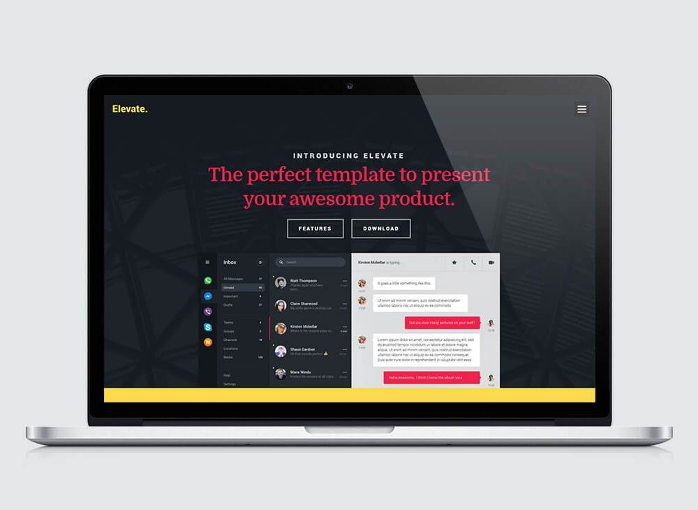 Elevate Conversion Landing Page Template
