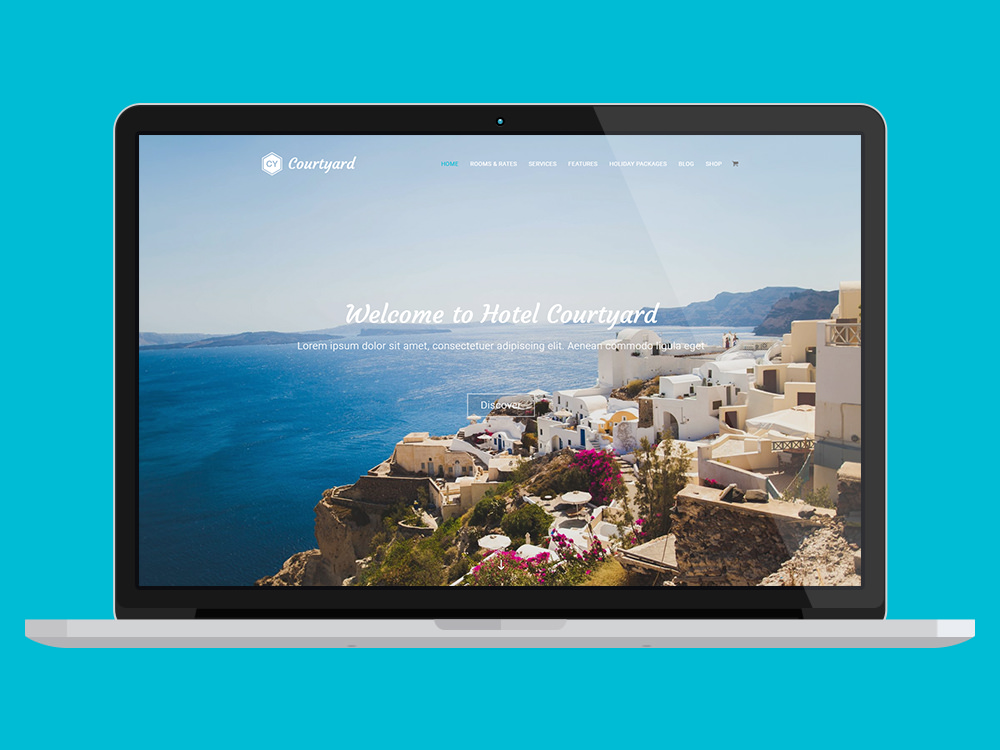 Courtyard Hotel WordPress Theme