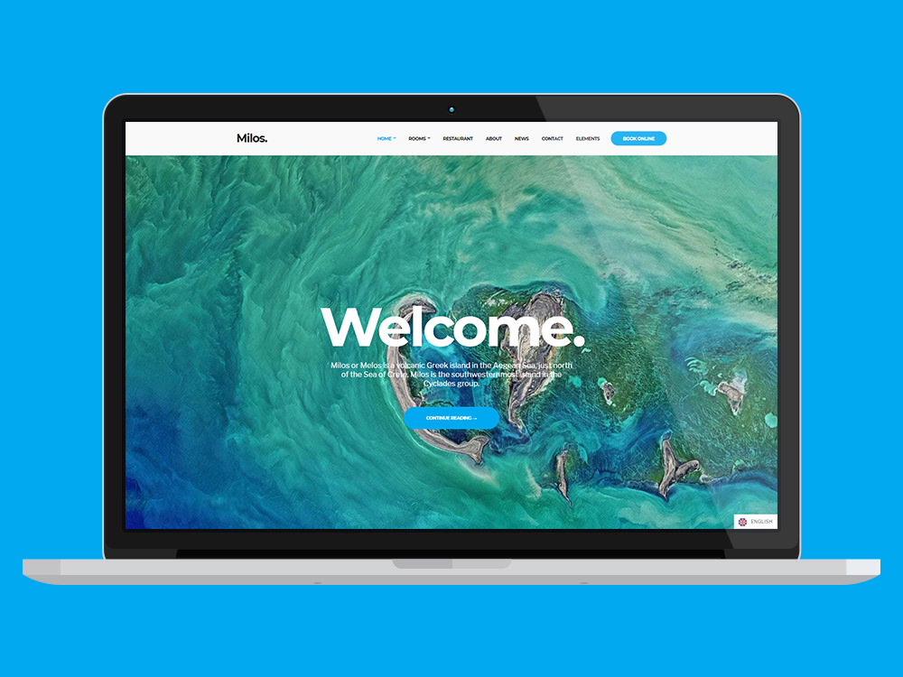 Milos Hotel WordPress Theme