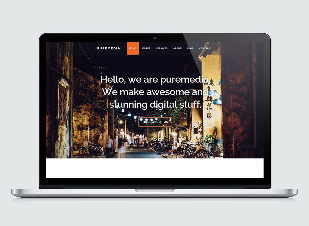 Puremedia Business Landing Page Template