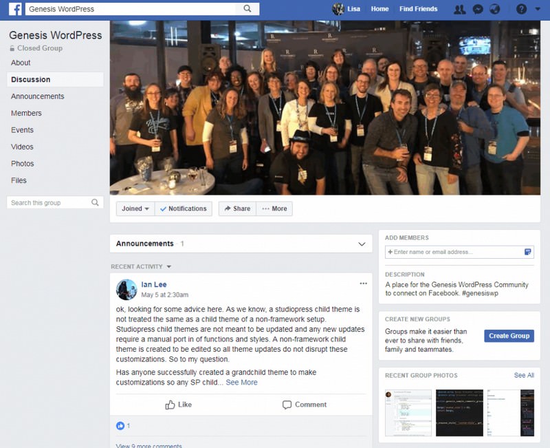 StudioPress Great Community