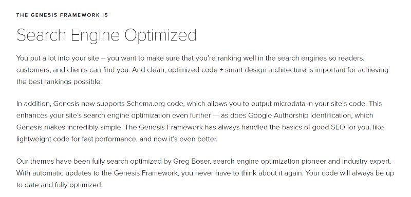 StudioPress Search Engine Optimization
