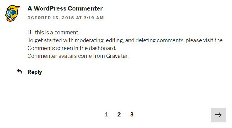 WordPress Comments Split Into Pages