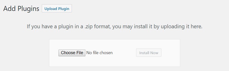 WordPress Upload a Plugin