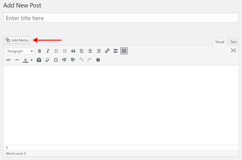 WordPress Upload an Image