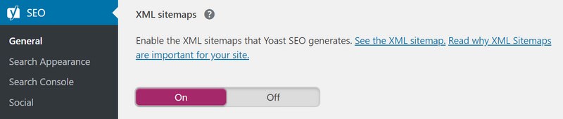 Yoast SEO Plugin Settings XML Sitemaps